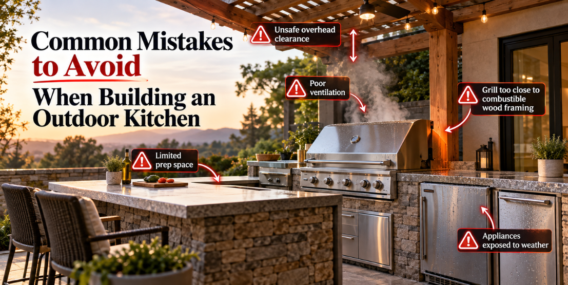 common mistakes to avoid when building an outdoor kitchen