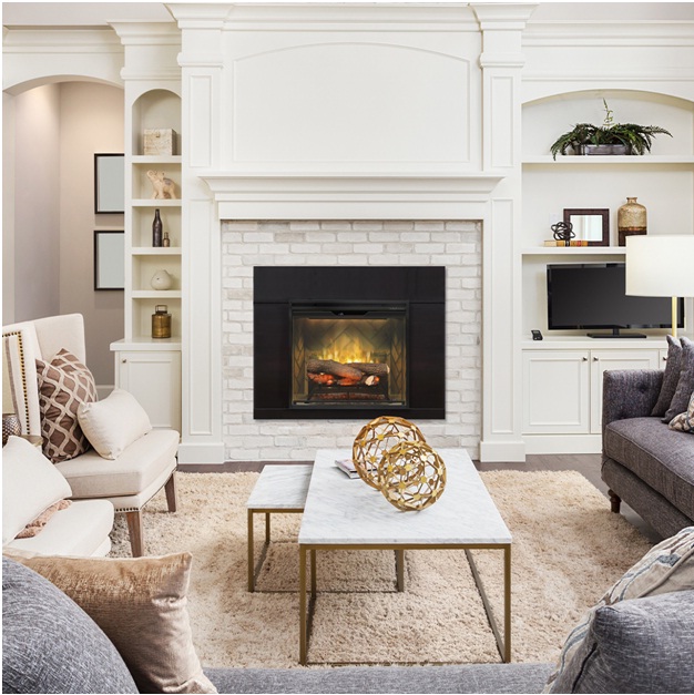 Traditional gas fireplaces and wood-burning places