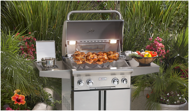 Portable gas grill