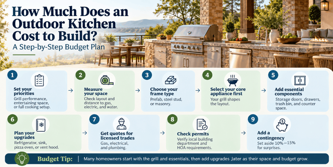 How Much Does an Outdoor Kitchen Cost to Build? A Step-by-Step Budget Plan step-by-step outdoor kitchen budget plan