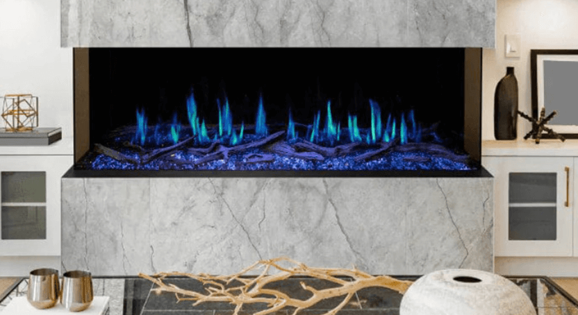 Multi-Sided Electric Fireplace