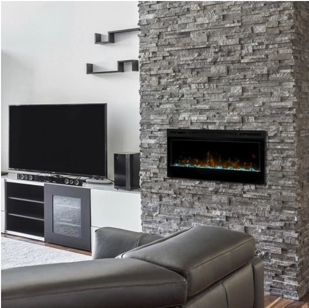 Electric Fireplace with Television