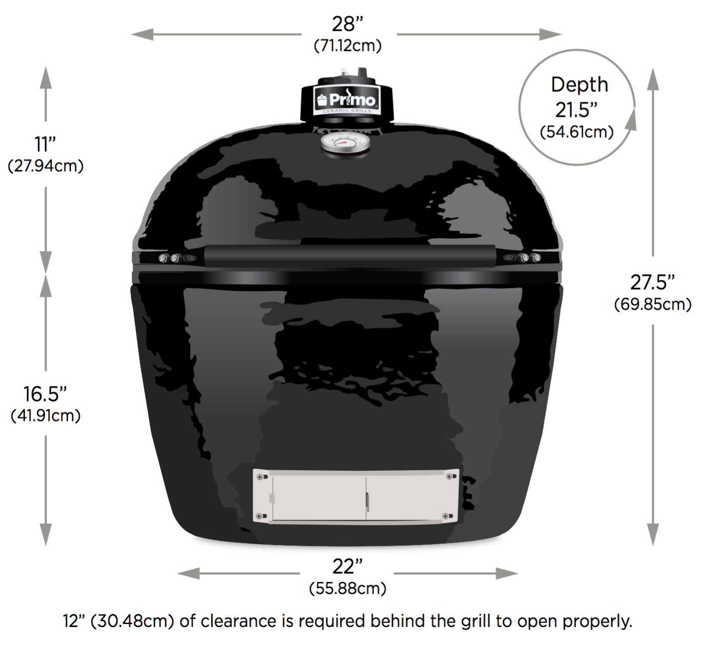 Primo Ceramic Grills Oval XL 400 Embers Fireplaces & Outdoor Living